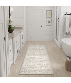 Nourison Vintage Washables Grey VWS09 2 ft. X 6 ft. Rect. Rug