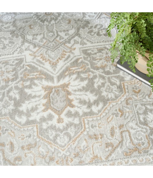 Nourison Dekor Light Grey DEK08 7 ft. 10 in. x 9 ft. 10 in. Rect. Rug