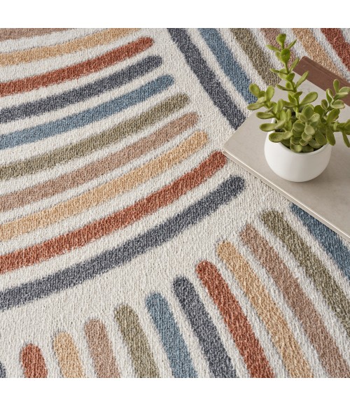 Nourison Astra Machine Washable Area Rug Nourison Astra Machine Washable Area Rug ASW08 Ivory/Multi