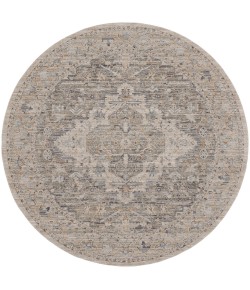 Nourison Nyle Ivory Taupe NYE04 7’10” X Round Rug