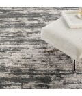 Nourison Luxurious Shag Charcoal Ivory Rug LXR02 7 ft. 10 in. X 9 ft. 10 in. Rect. - Rugs Town Nourison Luxurious Shag Charcoal Ivory LXR02 7 ft. 10 in. X 9 ft. 10 in. Rect. Rug