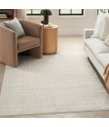 Nourison Cozy Modern Ivory Grey CMD03 3 ft. 11 in. X 5 ft. 11 in. Rect. Rug