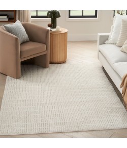 Nourison Cozy Modern Ivory Grey CMD03 3 ft. 11 in. X 5 ft. 11 in. Rect. Rug