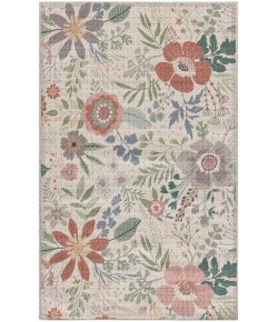 Nourison Nourison Washables Cream Multicolor NWB06 3 ft. X 5 ft. Rectangle Rug