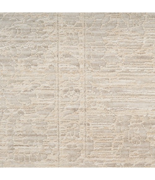 Nourison Outlines Ivory Grey OLN03 2 ft. 2 in. X 12 ft. Rect. Rug