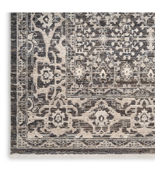 Nourison Shadows Charcoal Ivory SHW04 9 ft. X 12 ft. Rect. Rug