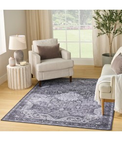 Nourison Nourison Washables Charcoal Grey NWB15 5 ft. 2 in. X 7 ft. Rect. Rug