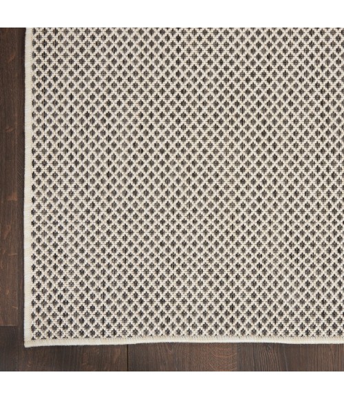Nourison Courtyard Area Rug COU01-Ivory Charcoal