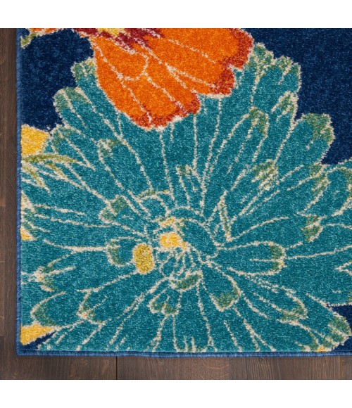 Nourison Allur Area Rug ALR06-Navy Multicolor