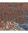 Nourison Pompeii Blue Multicolor PMP04 7 ft. 10 in. X Round Rug