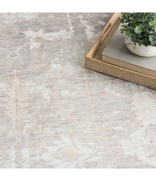 Nourison Vintage Washables Grey VWS09 5 ft. 3 in. X 7 ft. 3 in. Rect. Rug