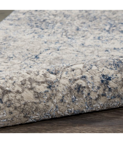 Nourison Royal Terrace Beige Blue KI43 8 ft. Rect. Rug