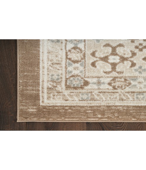 Nourison Serenity Home Ivory Mocha SRH01 3 ft. 11 in. X 5 ft. 11 in. Rectangle Rug
