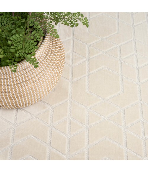 Nourison Washable Charm Ivory WCH01 4 ft. X 6 ft. Rect. Rug