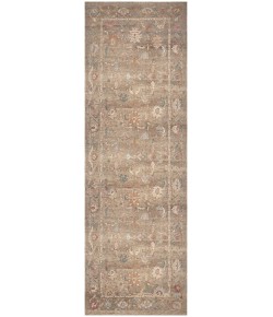 Nourison Vintage Washables Taupe Multicolor VWS09 2 ft. X 6 ft. Rect. Rug