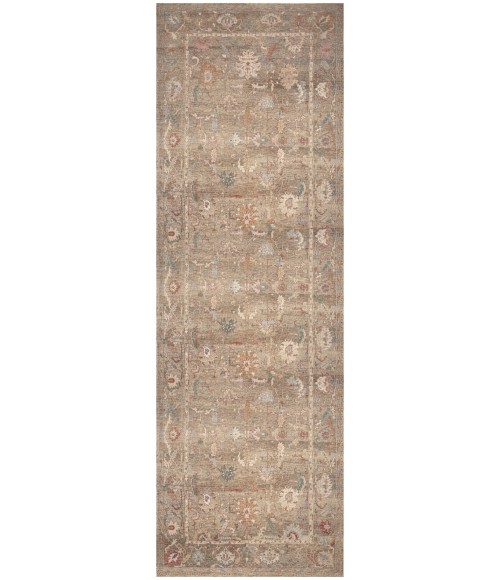 Nourison Vintage Washables Taupe Multicolor VWS09 2 ft. X 6 ft. Rect. Rug