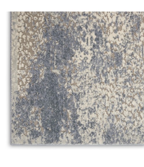Nourison SAHARA Area Rug kathy ireland Home Sahara Area Rug KI391-Ivory/Slate