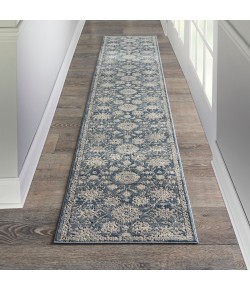 Nourison Concerto Blue Beige CNC06 2 ft. 2 in. X 10 ft. Rect. Rug