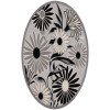 Nourison Aloha Black White ALH33 5 ft. 3 in. Round Rug