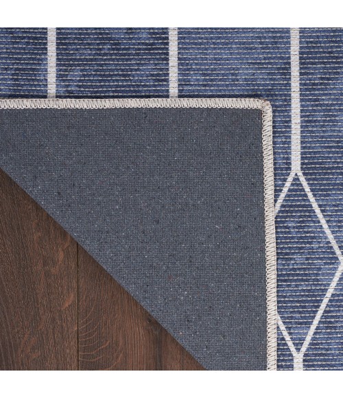 Nicole Curtis Machine Washable Series 1 Area Rug Nicole Curtis Machine Washable Series 1 Area Rug SR107 Navy