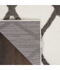 Nourison FEATHER SOFT Area Rug Nourison Feather Soft Area Rug FEA01-Ivory Charcoal