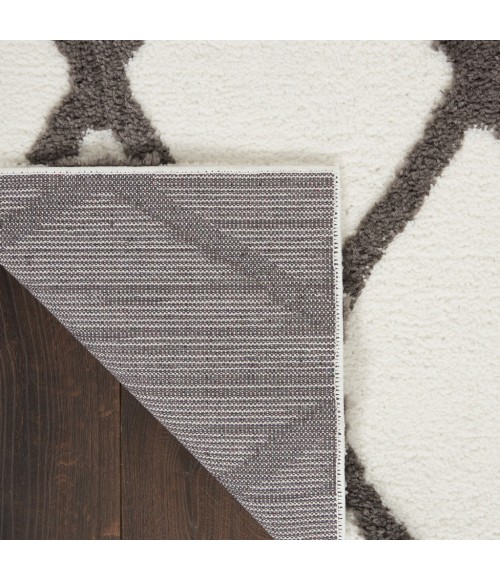 Nourison FEATHER SOFT Area Rug Nourison Feather Soft Area Rug FEA01-Ivory Charcoal