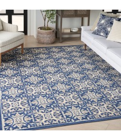 Nourison Aloha - Alh34 Blue Area Rug 9 ft. X 12 ft. Rectangle