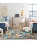 Nourison Allur Area Rug ALR09-Turquoise Multicolor