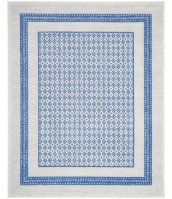 Nourison Whimsicle - Whs13 Ivory Blue Area Rug 8 ft. 4 X 11 ft. 6 Rectangle