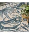 Nourison Aloha Ivory Blue ALH43 3 ft. 6 in. X 5 ft. 6 in. Rect. Rug