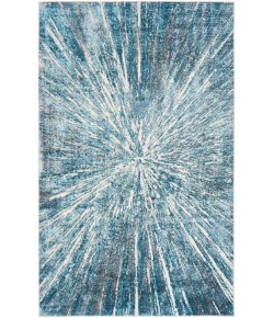 Nourison Ambiance Blue Silver AMI01 3 ft. 11 in. X 5 ft. 11 in. Rectangle Rug