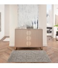 Nourison Nyle Ivory/Grey/Blue NYE01 2 ft. 6 in. X 4 ft. 6 in. Rect. Rug