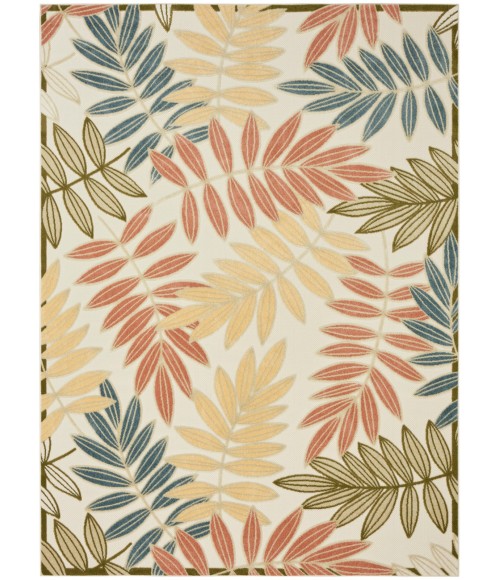Nourison Aloha Ivory Rose ALH18 7 ft. 10 in. X 10 ft. 6 in. Rect. Rug