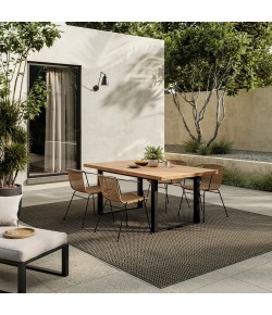 Nourison Horizon Indoor/Outdoor Charcoal HOZ02 6 ft. X 9 ft. Rect. Rug