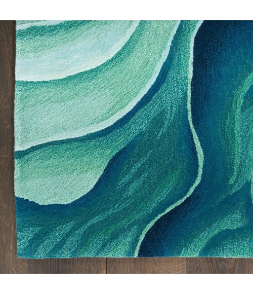 Nourison Prismatic Silver Green PRS42 8 ft. X 10 ft. Rect. Rug