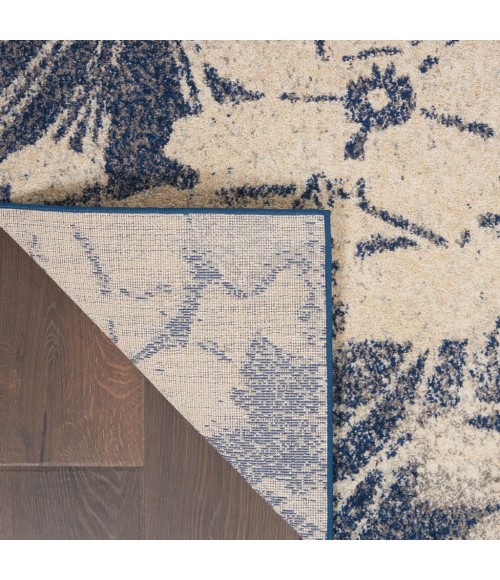 Nourison Tranquil Area Rug TRA08-Beige/Navy