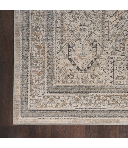 Nourison Lynx Ivory/Grey/Blue LNX01 12 ft. Rect. Rug