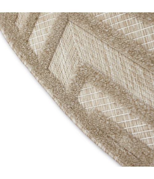 Nourison Home Versatile Cream NRV01 8 ft. Round Rug
