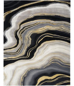 Nourison Prismatic Charcoal Grey PRS31 9 ft. X 12 ft. Rect. Rug