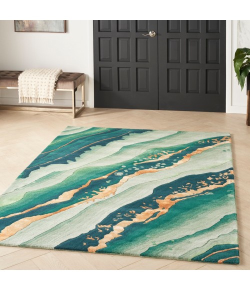 Nourison Prismatic Emerald Rug PRS30 6 ft. X 8 ft. Rect. - Rugs Town Nourison Prismatic Emerald PRS30 6 ft. X 8 ft. Rect. Rug