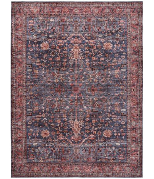 Nourison Brilliance Machine Washable Navy Brick Rug WSB02 9 ft. 2 in. X 12 ft. Rect. - Rugs Town Nourison Brilliance Machine Washable Navy Brick WSB02 9 ft. 2 in. X 12 ft. Rect. Rug