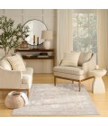 Nourison Vintage Washables Grey VWS09 5 ft. 3 in. X 7 ft. 3 in. Rect. Rug