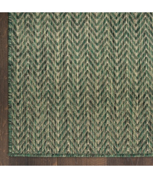 Nourison Horizon Indoor/Outdoor Green HOZ02 3 ft. X 5 ft. Rect. Rug