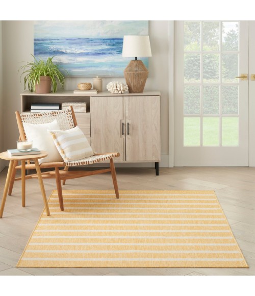 Nourison Positano Yellow Ivory POS03 4 ft. X 6 ft. Rect. Rug
