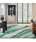 Nourison Prismatic Emerald Rug PRS30 8 ft. X 10 ft. Rect. - Rugs Town Nourison Prismatic Emerald PRS30 8 ft. X 10 ft. Rect. Rug
