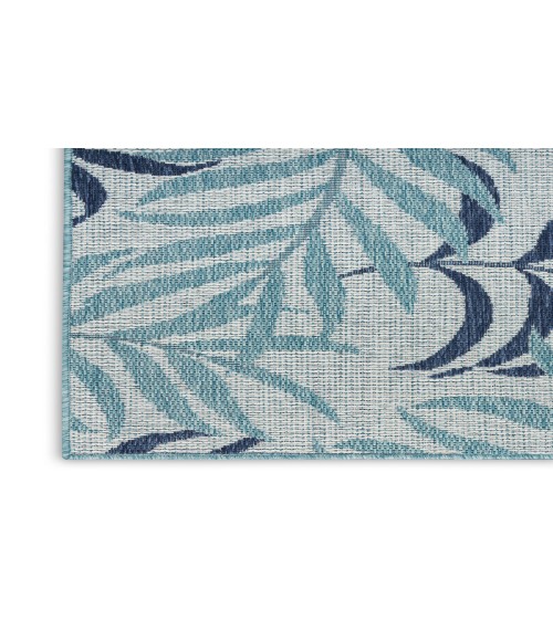 Nourison Garden Oasis Blue Rug GOA01 9 ft. X 12 ft. Rectangle - Rugs Town Nourison Garden Oasis Blue GOA01 9 ft. X 12 ft. Rectangle Rug