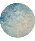 Nourison Passion Round Area Rug PSN10-Navy/Light Blue