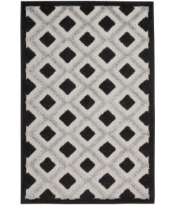 Nourison Home Aloha ALH26 Black White 2 ft. 8 in. X 4 ft. Area Rug