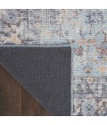 Nicole Curtis Machine Washable Series 1 Area Rug SR104 Blue 4' x 6'