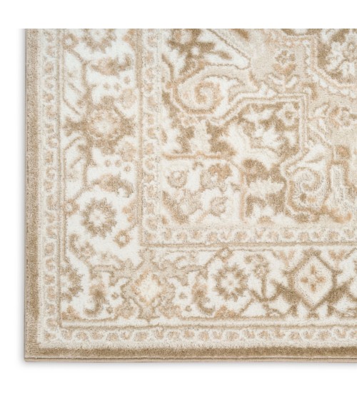 Nourison Dekor Taupe Ivory DEK08 7 ft. 10 in. x 9 ft. 10 in. Rect. Rug